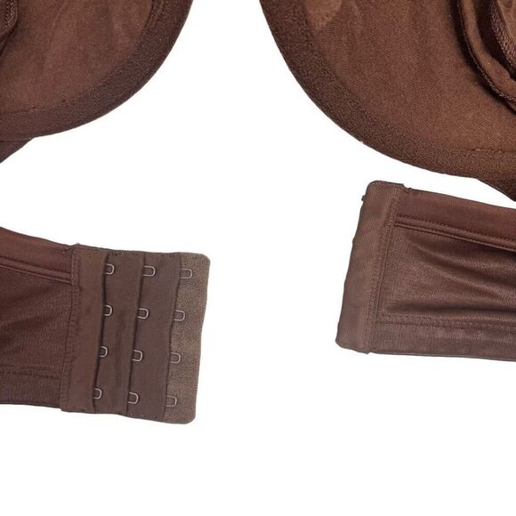 Cacique Womens Molded Adjustable Strap Nylon Blend Underwired Bra Brown Sz 44DD - Picture 3 of 14
